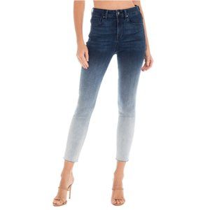 FIDELITY DENIM Luna Cropped Dip Dye Jeans